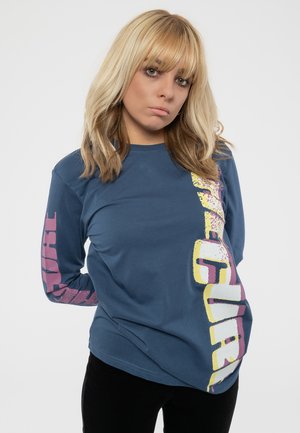Paradiso Clothing THE CURE GLITCHED LOGO - Long sleeved top - blue