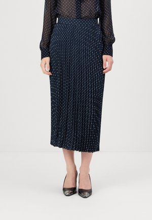 PLEATED SKIRT - A-line skjørt - evening blue
