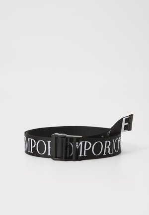 EA7 Emporio Armani TRAIN ALLOVER BELT UNISEX - Curea - black/white