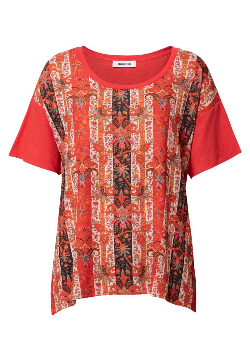 Desigual T-shirt print rood Desigual T-shirt print rood