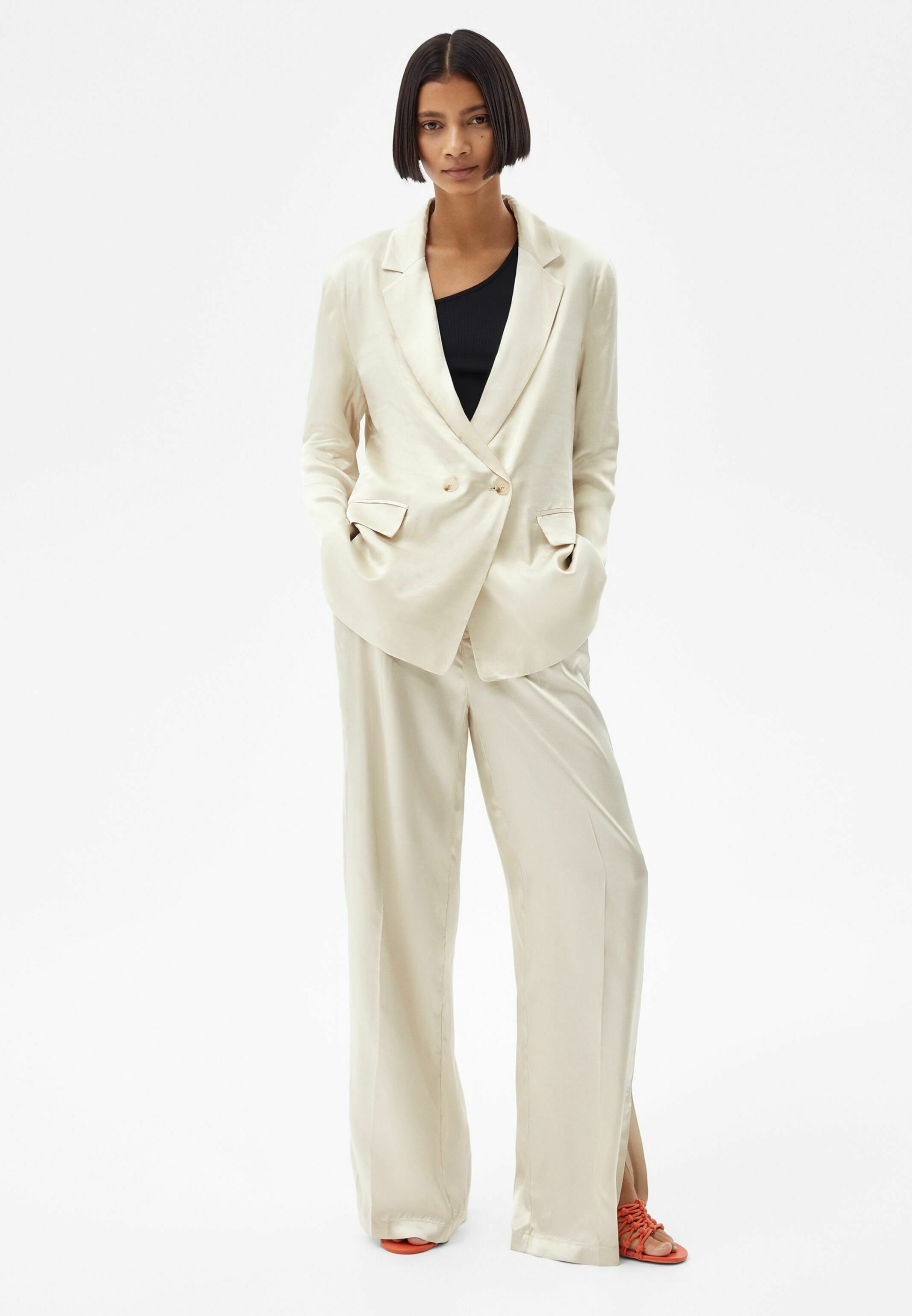 Bershka Pantaloni - stone/pietra - Zalando.it