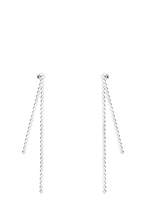 OHRHÄNGER PLATELET CHAIN - Ohrringe - silver coloured
