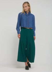 Calliope CULOTTE CON PIEGHE  - A-Linien-Rock - verde
