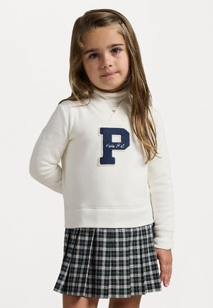 LETTERMAN FLEECE SWEATSHIRT DRESS - Rochie de zi - nevis