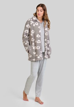 CONJUNTO - Albornoz - gris