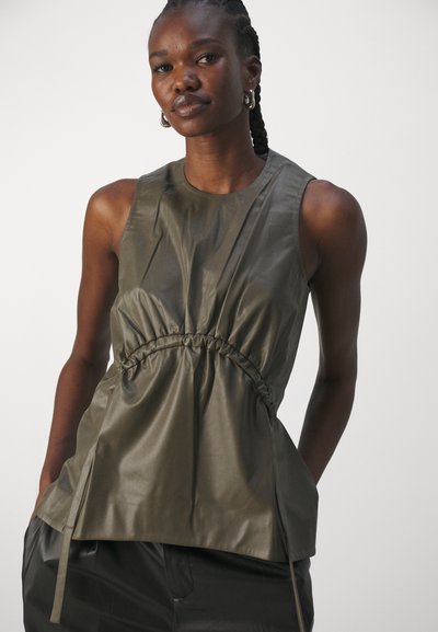 Proenza Schouler White Label DRAWSTRING - Μπλούζα - wood