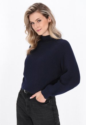 Striktrøje - navy