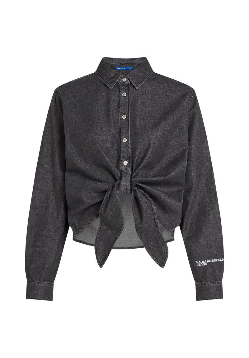 Karl Lagerfeld Jeans Overhemdblouse zwart denim/blackdenim Karl Lagerfeld Jeans Overhemdblouse zwart denim/blackdenim