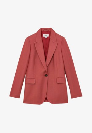 Reiss, PETITE FIT - JULES SINGLE-BREASTED PEAK-LAPEL SUIT BLAZER . - Blejzer - burnt red