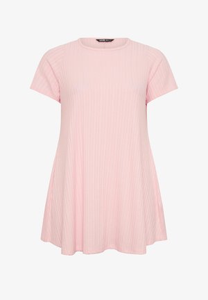 Yours Clothing, CASUAL TOPS - T-shirts basic - pink