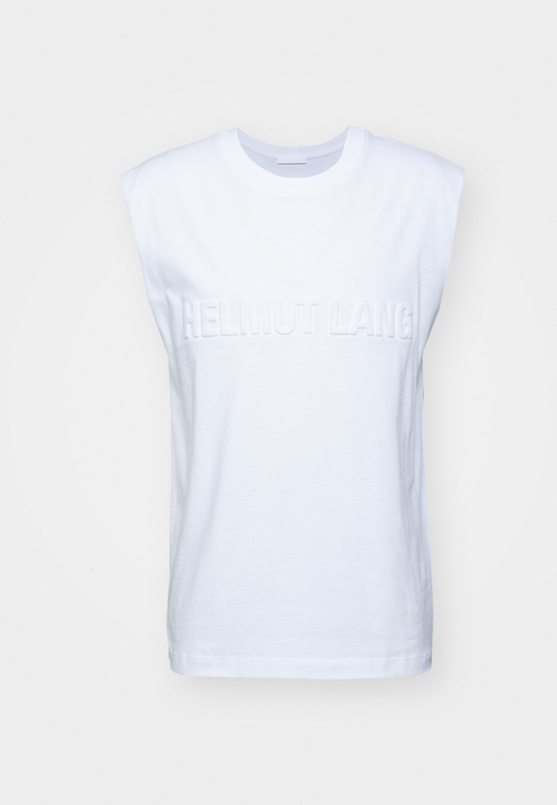 Helmut Lang EMBOSSED TANK ROUNDE - Top - optic white/white