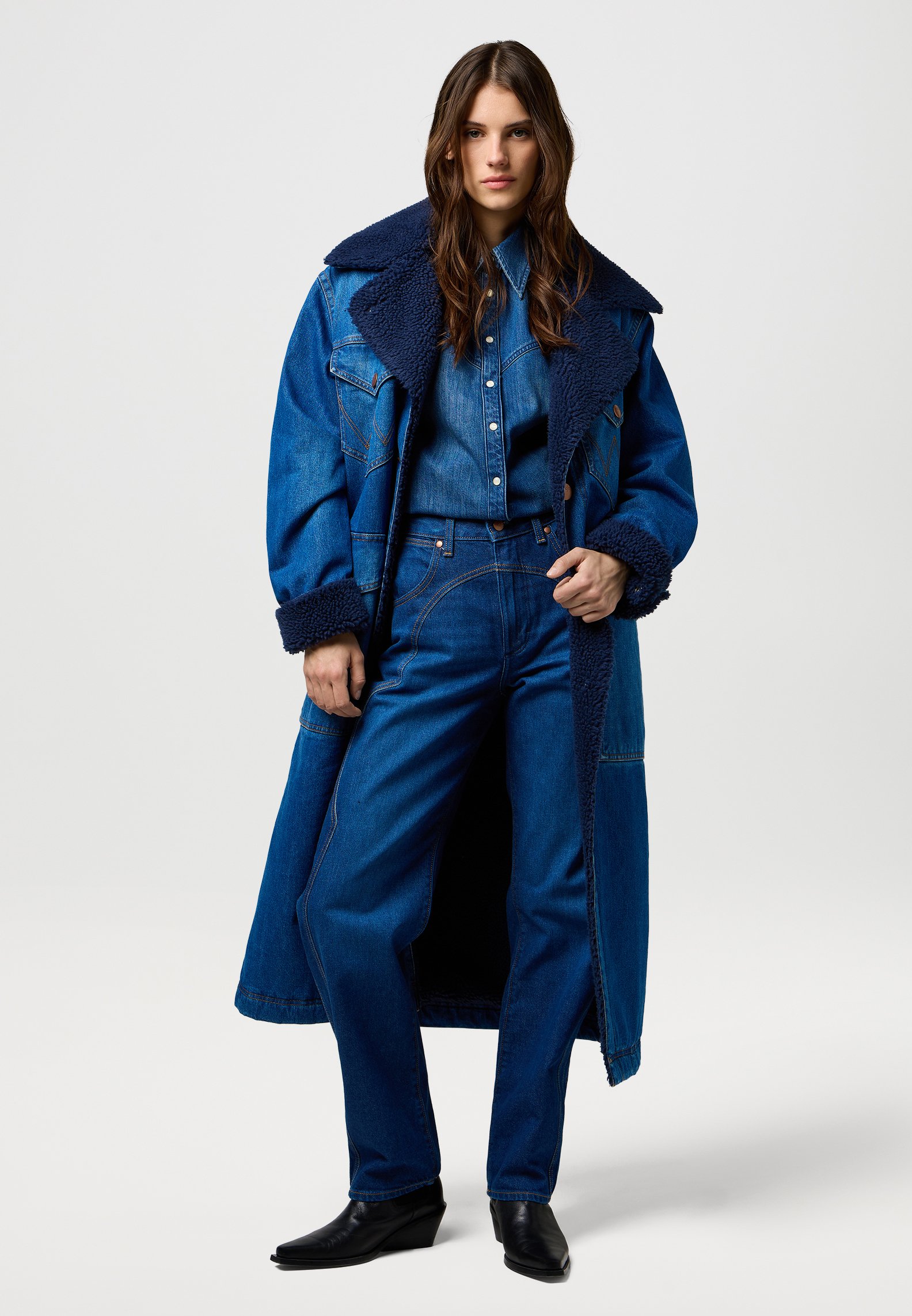 Wrangler WRANGE COAT - Winter coat - sparkle blue/blue - Zalando