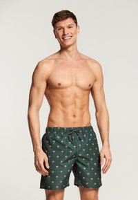 Shiwi - SCRATCHED PALM - Swimming shorts - cilantro green Thumbnail Image 1