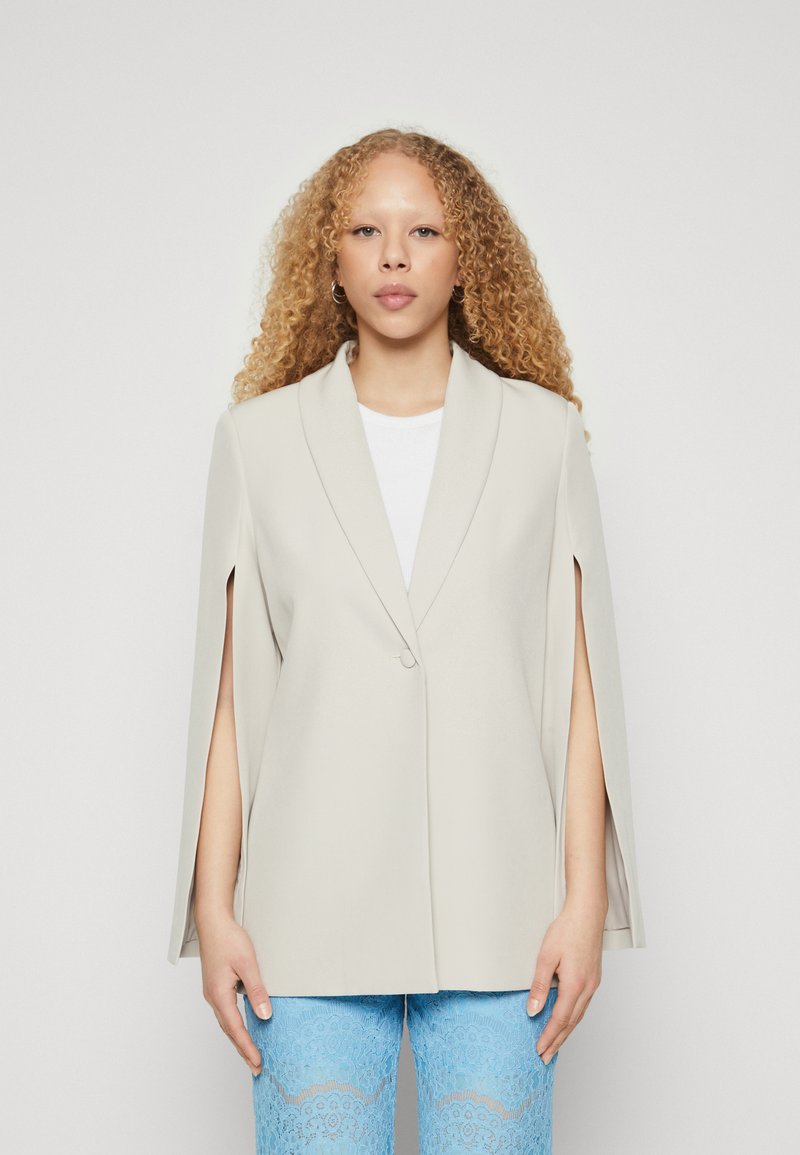 Vero Moda VMMISCHA LOOSE CAPE - Blejzr - silver lining