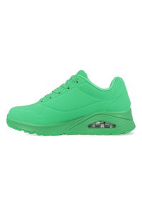 Skechers Sport - UNO - Edzőcipő - green durabuck / mesh Miniatűr kép 1