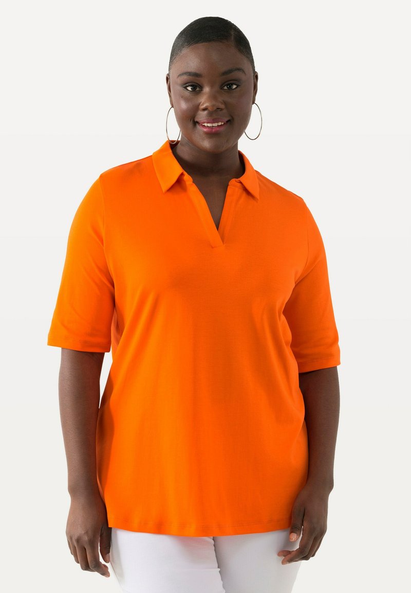 Ulla Popken - Poloshirt - light orange, Vergroten