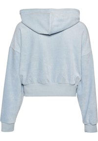 Karl Kani CHEST SIGNATURE CORDUROY ZIP - Sudadera con cremallera - light blue