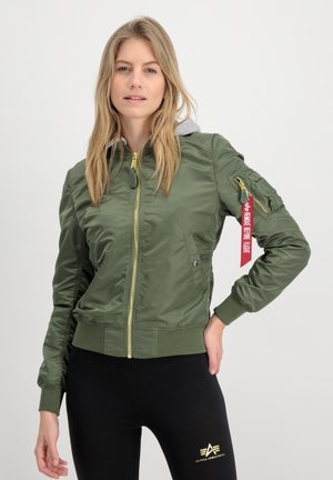 HOODED - Sommerjakke - sage green