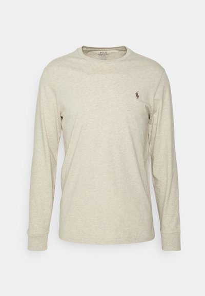 Polo Ralph Lauren CUSTOM SLIM JERSEY LONG-SLEEVE T-SHIRT - Long sleeved top - expedition dune heather