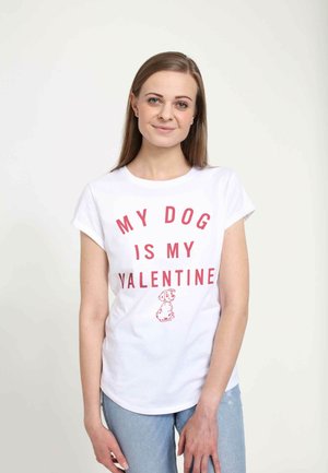 101 DALMATIANS VALENTINE PUP - Print T-shirt - white