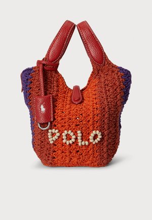 POLO PLAY CROCHET SMALL TOTE & CROSSBODY - Kézitáska - cherry multi