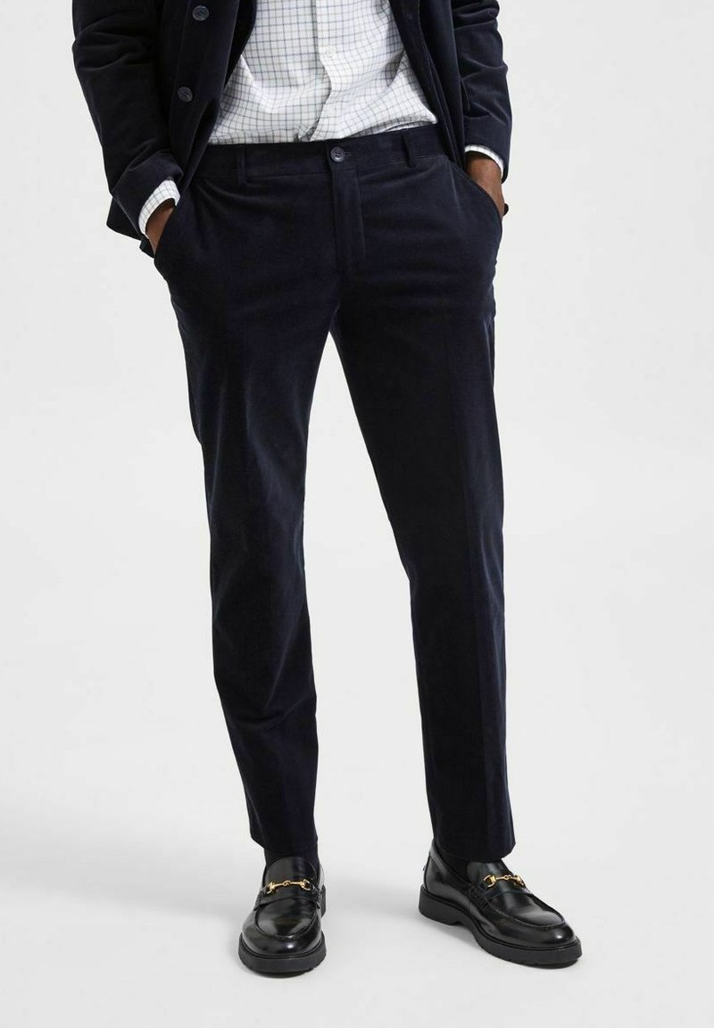 Pantaloni Uomo SELECTED HOMME - Taglio Slim, Viscosa E Elastan, Vita Media - Foto 3