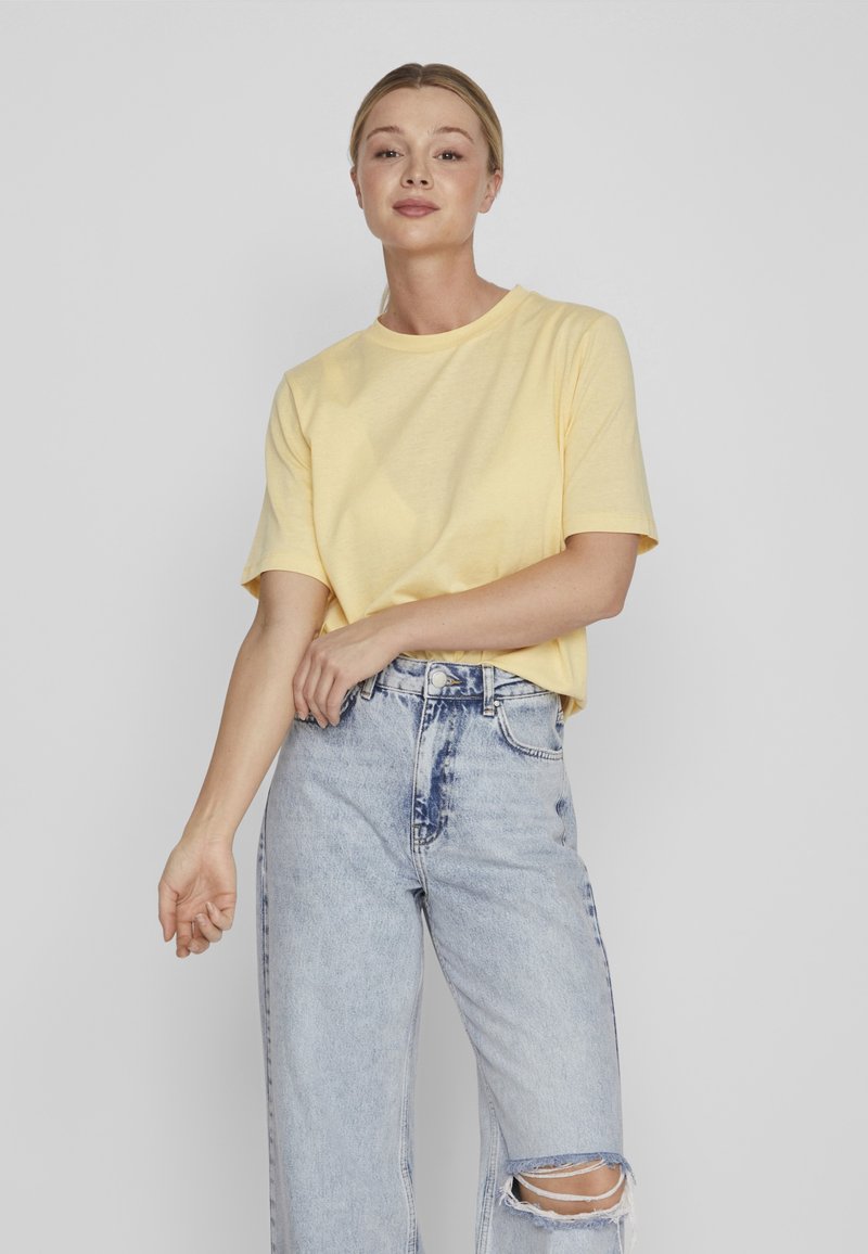 VILA BOXY  - T-shirt basic - golden haze