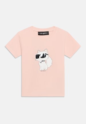 KARL LAGERFELD KIDS, ICONIK CHOUPETTE - Camiseta estampada - light pink