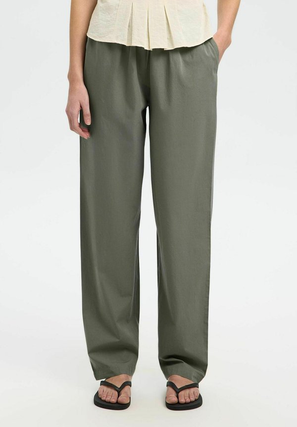 SLFBLAIR - Stoffhose - vetiver