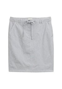 MIT KORDELZUG - Jupe crayon - delicate navy white stripe