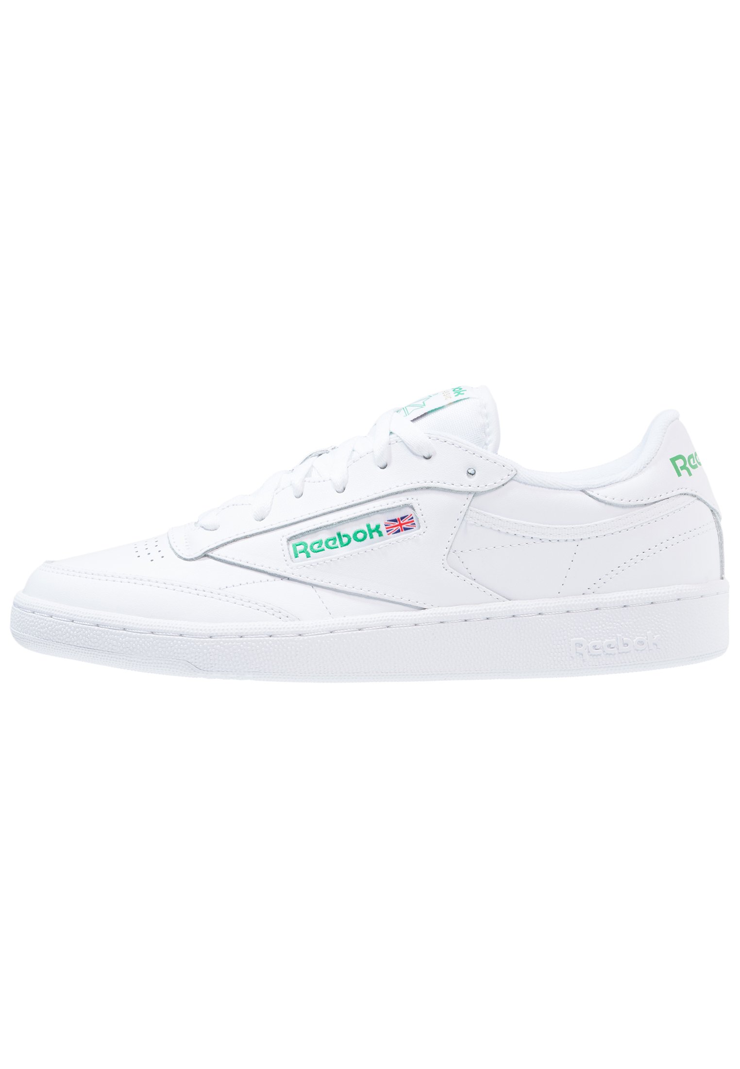 Classic CLUB 85 LEATHER UPPER SHOES Trainers white/green/white - Zalando.co.uk