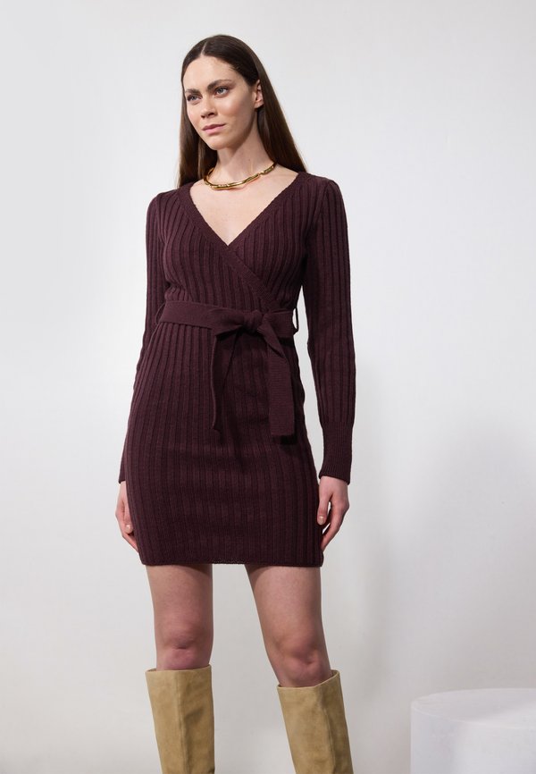 Jumper dress - bordeaux