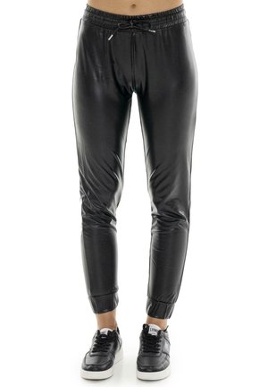 LEONE 1947, TROUSERS - Pantalon classique - black-light grey solid