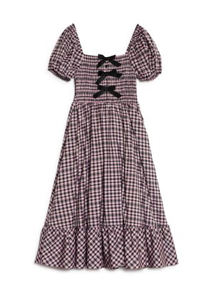 Sister Jane, VENCE CHECK BOW MIDI DRESS - Μάξι φόρεμα - pink