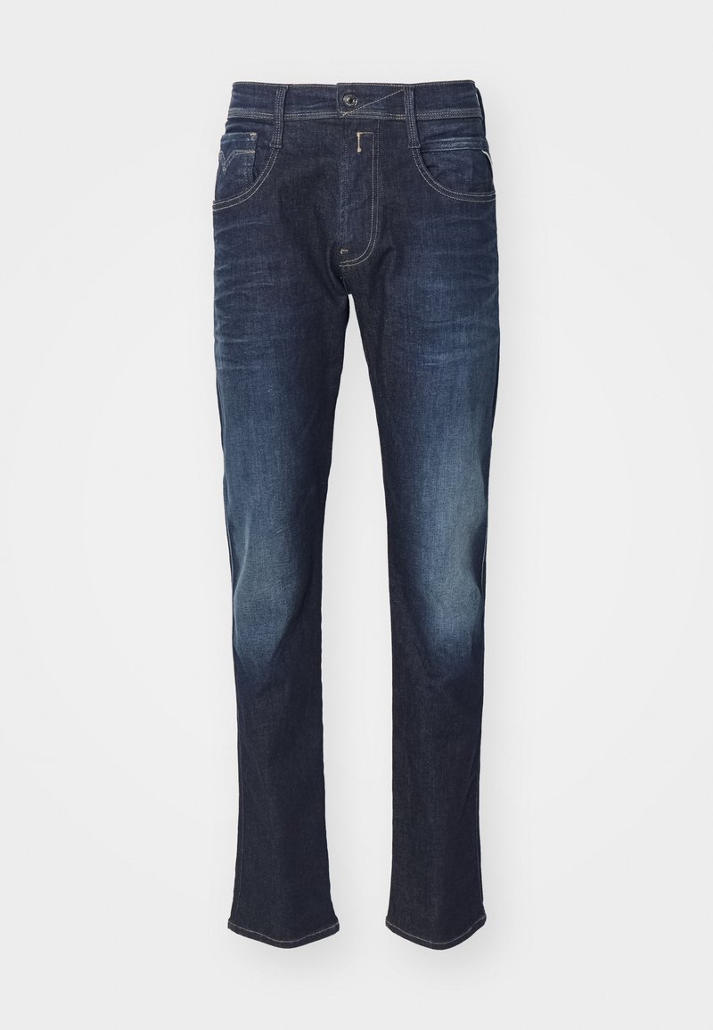 Replay Slim fit jeans donkerblauw denim