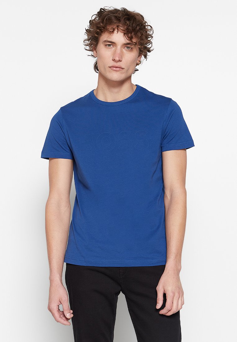 Boss T-shirt print donkerblauw Boss T-shirt print donkerblauw