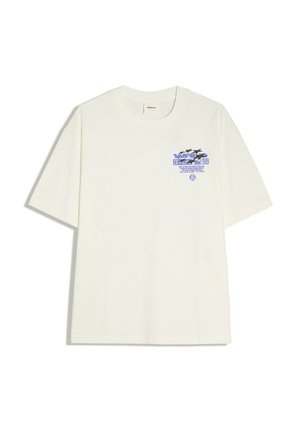 Bershka, PRINTED SHORT SLEEVE - T-SHIRT - T-shirt imprimé - white