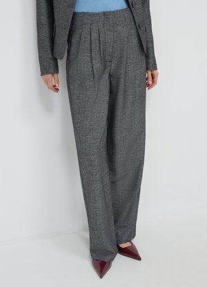 Calliope PALAZZO SPINATO - Pantaloni - var ultrablack