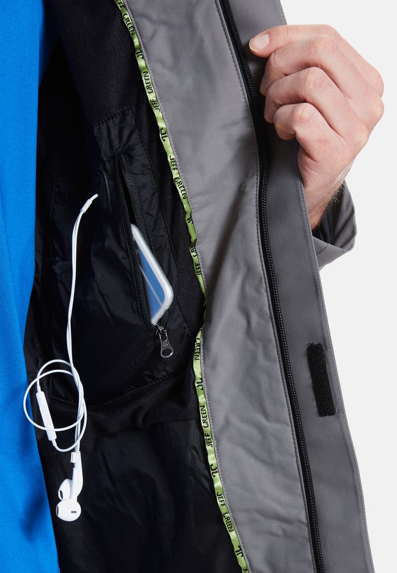 Herren Sportbekleidung | Jeff Green HARSTAD Regenjacke / wasserabweisende Jacke gunmetal/dunkelgrau - HX03546 Herren Sportbekleidung | Jeff Green HARSTAD Regenjacke / wasserabweisende Jacke gunmetal/dunkelgrau - HX03546