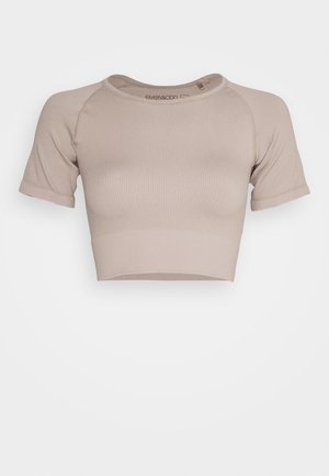 Even&Odd active T-Shirt print - taupe