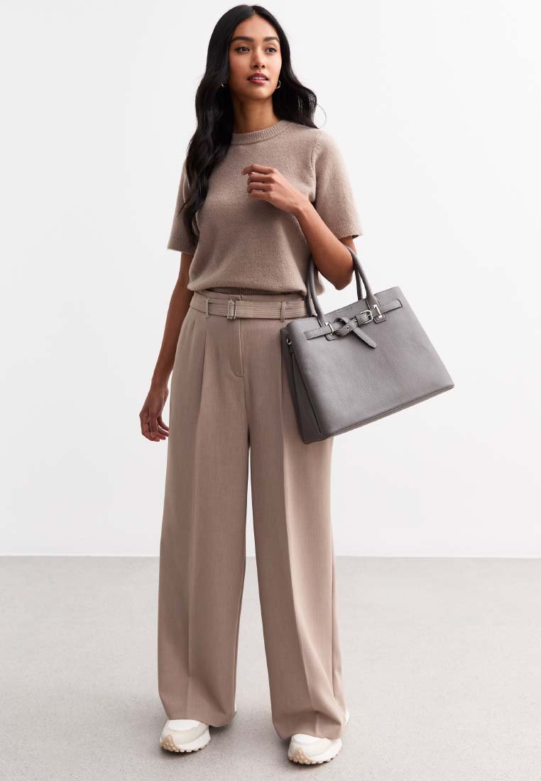 New Look - WIDE LEG  - Pantaloni - mink, Ingrandire