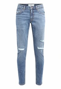 Redefined Rebel STOCKHOLM DESTROY - Slim fit jeans - blue denim