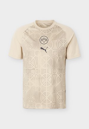 Puma, BORUSSIA DORTMUND WARM UP - Spordi T-särk - alabaster/black