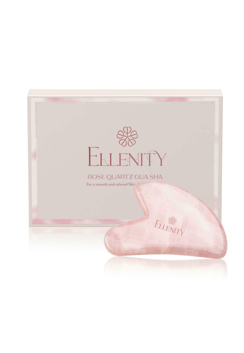 Ellenity - ELLENITY ROSE QUARTZ GUA SHA – GRADE A QUALITY - Gua sha & rollers - rosa, Enlarge