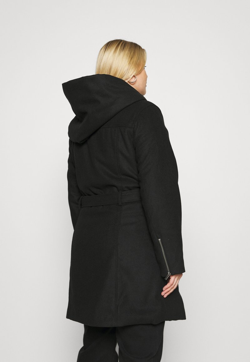 Damen Parkas | Even&Odd Curvy Klassischer Mantel black/schwarz - QO96432 Damen Parkas | Even&Odd Curvy Klassischer Mantel black/schwarz - QO96432