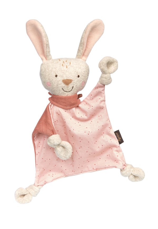 SCHNUFFELTUCH HASE - Kuscheltuch - rosa weiß