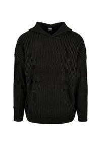 KNITTED HOODY - Sweat à capuche - black