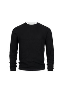 PULLOVER INVILLADS - Jersey de punto - black