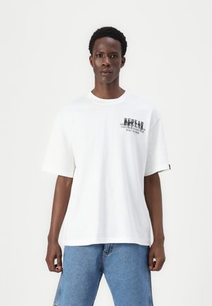 Print T-shirt - natural white