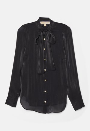 MICHAEL Michael Kors IRIDESCENT BOW - Button-down blouse - black